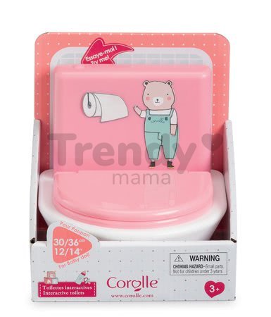 Splachovací záchod Interactive Toilet Mon Grand Poupon Corolle pre 36-42 cm bábiku