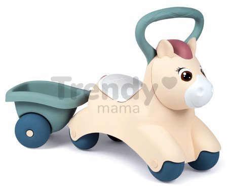 Odrážadlo s prívesom Baby Pony Ride On Little Smoby ergonomicky tvarované s veľkým držadlom pre najmenších od 12 mes