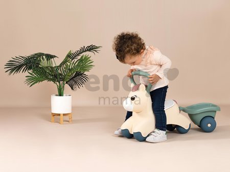 Odrážadlo s prívesom Baby Pony Ride On Little Smoby ergonomicky tvarované s veľkým držadlom pre najmenších od 12 mes