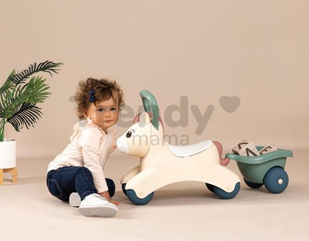 Odrážadlo s prívesom Baby Pony Ride On Little Smoby ergonomicky tvarované s veľkým držadlom pre najmenších od 12 mes