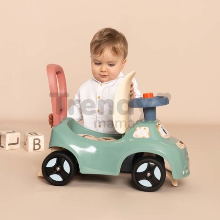 Odrážadlo a chodítko s klaksónom Auto Ride On Little Smoby ergonomicky tvarované s úložným priestorom pod sedadlom od 10 mes