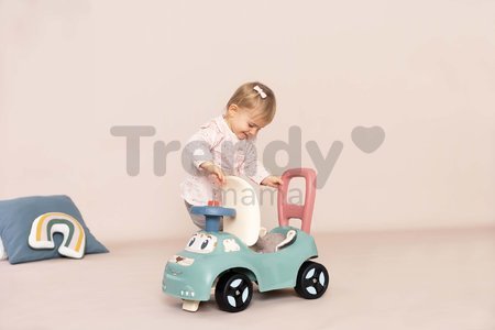 Odrážadlo a chodítko s klaksónom Auto Ride On Little Smoby ergonomicky tvarované s úložným priestorom pod sedadlom od 10 mes