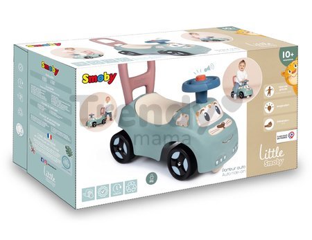 Odrážadlo a chodítko s klaksónom Auto Ride On Little Smoby ergonomicky tvarované s úložným priestorom pod sedadlom od 10 mes