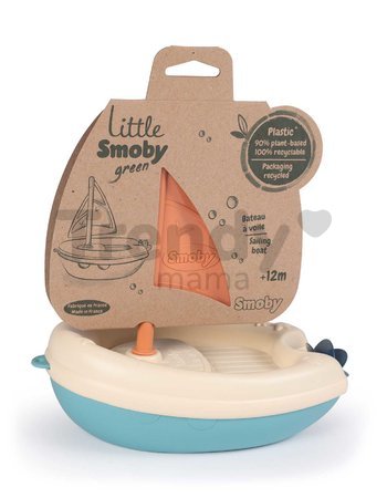 Plachetnica z cukrovej trstiny Bio Sugar Cane Sailing Boat Little Smoby Green z rastliny 100% recyklovateľné od 12 mes