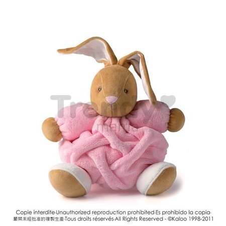 Plyšový zajačik Plume-Pink Rabbit Kaloo 25 cm v darčekovom balení pre najmenších ružový