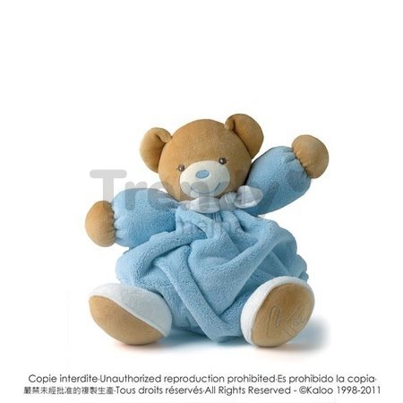 Plyšový medvedík Plume-Blue Bear Kaloo 25 cm v darčekovom balení pre najmenších modrý