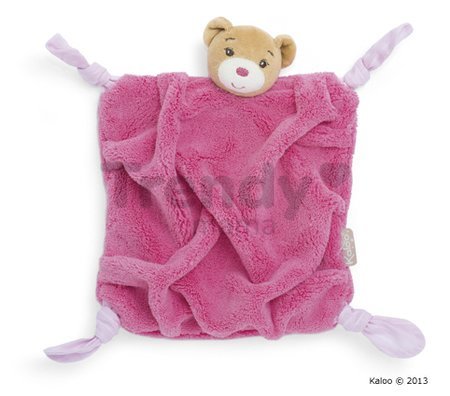 Plyšový medvedík na maznanie Plume-Raspberry Bear Doudou Kaloo 20 cm v darčekovom balení pre najmenších ružový