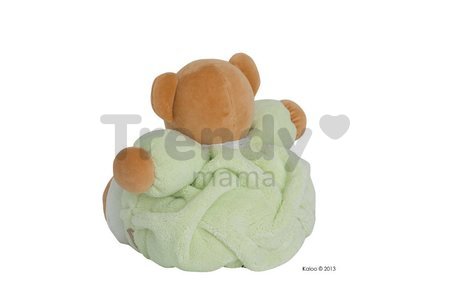 Plyšový medvedík Plume-Green Bear Kaloo 25 cm v darčekovom balení pre najmenších zelený
