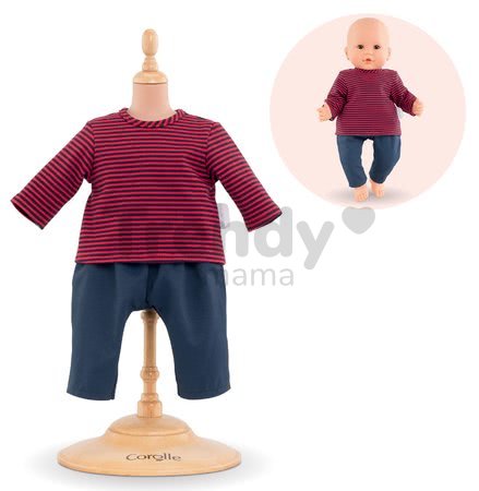 Oblečenie Striped T-shirt & Pants Mon Grand Poupon Corolle pre 36 cm bábiku od 24 mes