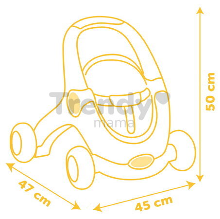 Didaktické chodítko a kočík Winnie the Pooh Baby Walker 3v1 Smoby s 25 cm plyšovou bábikou a brzdami od 12 mes