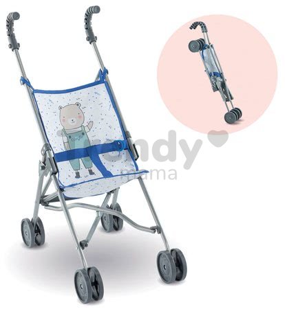 Kočík skladací Umbrella Stroller Mon Grand Poupon Corolle Canne Blue pre 36-42 cm bábiku od 24 mes