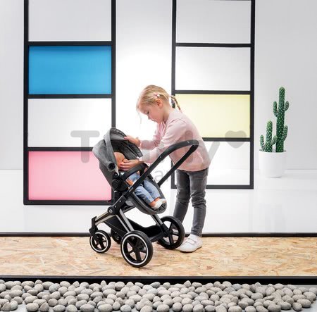 Kočík trojkombinácia Cybex Landau 3in1 Priam Corolle skladací s multifunkčnými prednými kolesami pre 42 cm bábiku