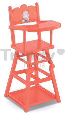 Jedálenská stolička High Chair 2in1 Mon Grand Poupon Corolle pre 36-42 cm bábiku ružová