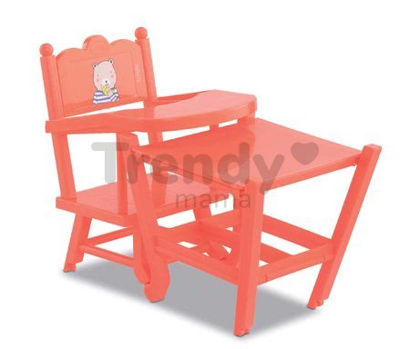 Jedálenská stolička High Chair 2in1 Mon Grand Poupon Corolle pre 36-42 cm bábiku ružová