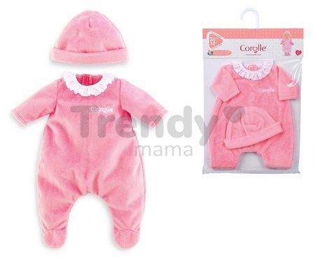 Oblečenie Pajamas Pink & Hat Mon Grand Poupon Corolle pre 36 cm bábiku od 24 mes