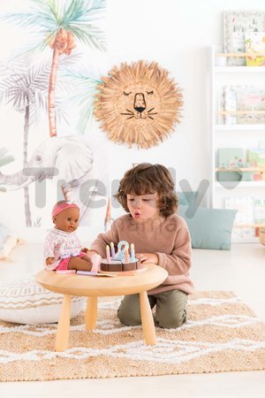 Narodeninová torta Wooden Birthday Cake Corolle pre 36-42 cm bábiku 18 doplnkov od 24 mes