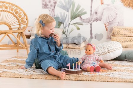 Narodeninová torta Wooden Birthday Cake Corolle pre 36-42 cm bábiku 18 doplnkov od 24 mes
