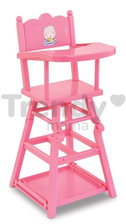 Jedálenská stolička High Chair Pink Corolle pre 36-42 cm bábiku ružová