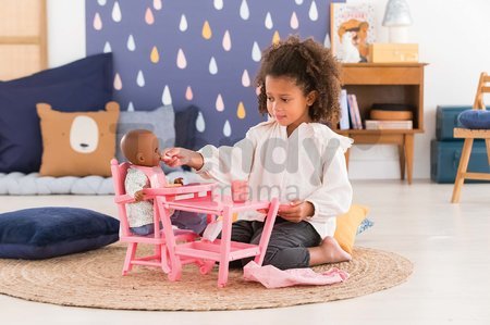 Jedálenská stolička High Chair Pink Corolle pre 36-42 cm bábiku ružová