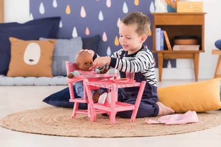 Jedálenská stolička High Chair Pink Corolle pre 36-42 cm bábiku ružová