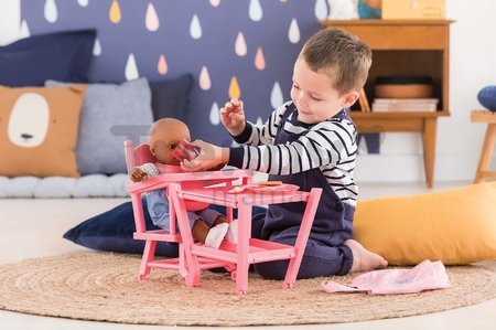 Jedálenská stolička High Chair Pink Corolle pre 36-42 cm bábiku ružová