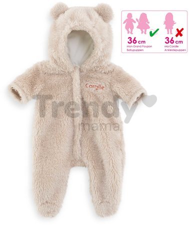 Oblečenie Overalls Bear Mon Grand Poupon Corolle pre 36 cm bábiku od 24 mes