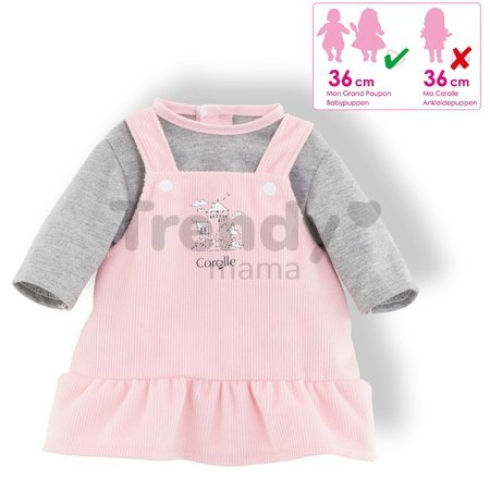 Oblečenie Dress & T-Shirt Bords de Loire Mon Grand Poupon Corolle pre 36 cm bábiku od 24 mes