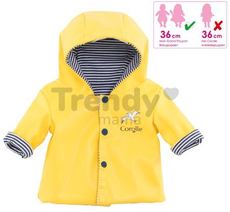 Oblečenie Rain Coat Bords de Loire Mon Grand Poupon Corolle pre 36 cm bábiku od 24 mes