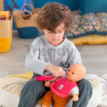 Jedálenská súprava s taškou a podbradníkom Large Meal Set Corolle pre 36-42 cm bábiku 11 doplnkov od 24 mes