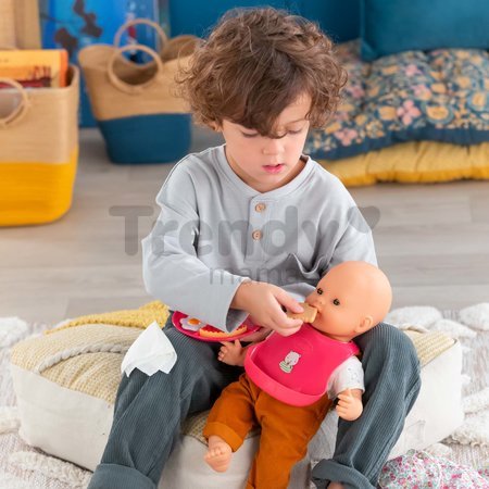 Jedálenská súprava s taškou a podbradníkom Large Meal Set Corolle pre 36-42 cm bábiku 11 doplnkov od 24 mes