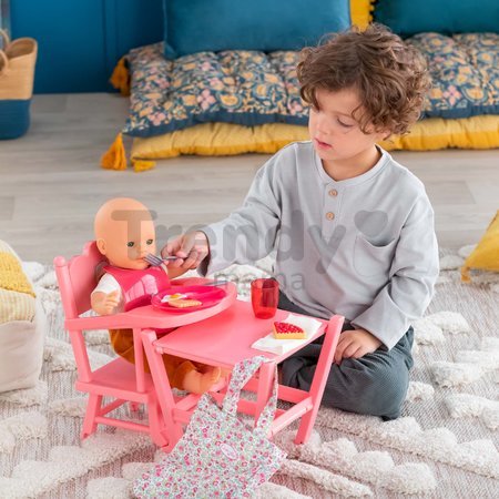 Jedálenská súprava s taškou a podbradníkom Large Meal Set Corolle pre 36-42 cm bábiku 11 doplnkov od 24 mes
