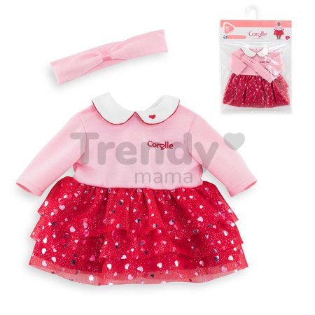 Oblečenie Dress & Headband Heart Petals Mon Grand Poupon Corolle pre 36 cm bábiku od 24 mes