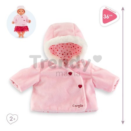 Oblečenie Coat Heart Petals Mon Grand Poupon Corolle pre 36 cm bábiku od 24 mes