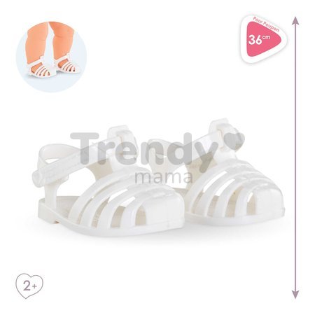 Topánky Sandals White Mon Grand Poupon Corolle pre 36 cm bábiku od 24 mes