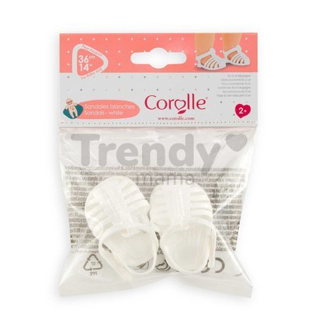 Topánky Sandals White Mon Grand Poupon Corolle pre 36 cm bábiku od 24 mes