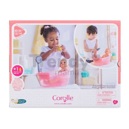 Vanička so sprchou Corolle a kačička pre 30-36 cm bábiku