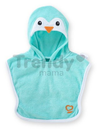Župan pre bábiku Bathcape Penguin Mon Grand Poupon Corolle pre 36 cm bábiku od 24 mes