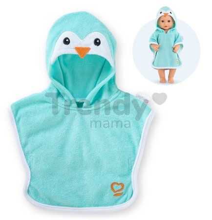 Župan pre bábiku Bathcape Penguin Mon Grand Poupon Corolle pre 36 cm bábiku od 24 mes
