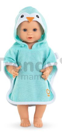 Župan pre bábiku Bathcape Penguin Mon Grand Poupon Corolle pre 36 cm bábiku od 24 mes