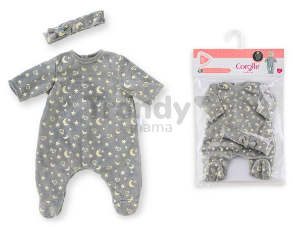 Pyžamo pre bábiku Pajamas & Headband Glow in the Dark Mon Grand Poupon Corolle pre 36 cm bábiku od 24 mes