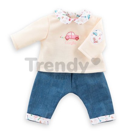 Tričko a džínsy pre bábiku T-shirt & Jeans A Weekend in Paris Mon Grand Poupon Corolle pre 36 cm bábiku od 24 mes