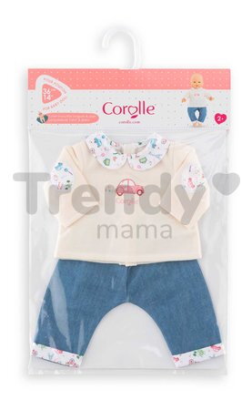 Tričko a džínsy pre bábiku T-shirt & Jeans A Weekend in Paris Mon Grand Poupon Corolle pre 36 cm bábiku od 24 mes