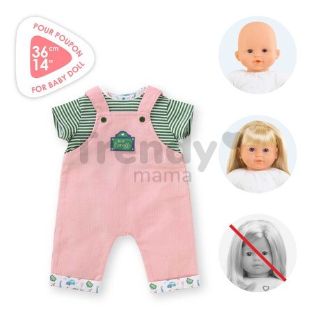 Tričko a overal pre bábiku T-shirt & Overall A Weekend in Paris Mon Grand Poupon Corolle pre 36 cm bábiku od 24 mes