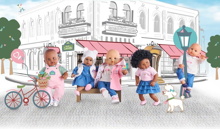 Tričko a overal pre bábiku T-shirt & Overall A Weekend in Paris Mon Grand Poupon Corolle pre 36 cm bábiku od 24 mes