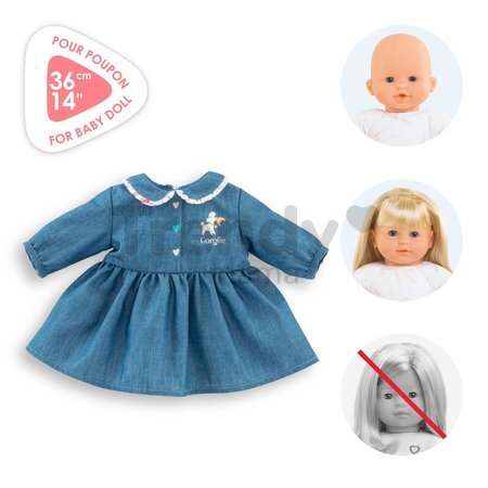 Šaty pre bábiku Dress A Weekend in Paris Mon Grand Poupon Corolle pre 36 cm bábiku od 24 mes