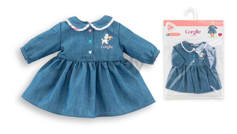 Šaty pre bábiku Dress A Weekend in Paris Mon Grand Poupon Corolle pre 36 cm bábiku od 24 mes