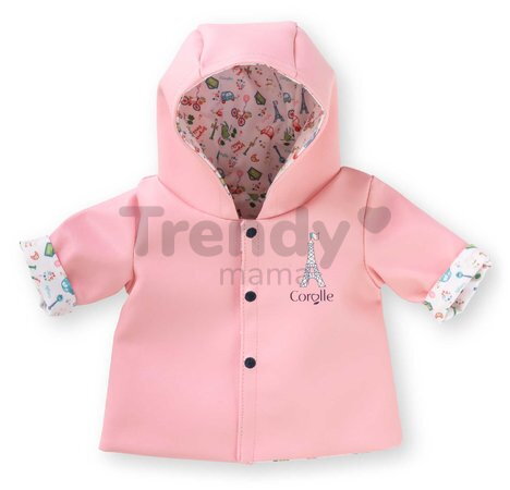 Pršiplášť pre bábiku Reversible Rain Coat A Weekend in Paris Mon Grand Poupon Corolle pre 36 cm bábiku od 24 mes