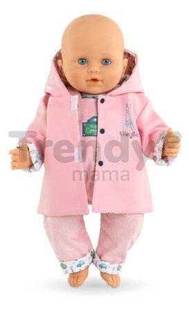 Pršiplášť pre bábiku Reversible Rain Coat A Weekend in Paris Mon Grand Poupon Corolle pre 36 cm bábiku od 24 mes