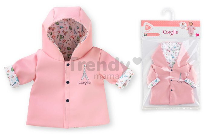 Pršiplášť pre bábiku Reversible Rain Coat A Weekend in Paris Mon Grand Poupon Corolle pre 36 cm bábiku od 24 mes