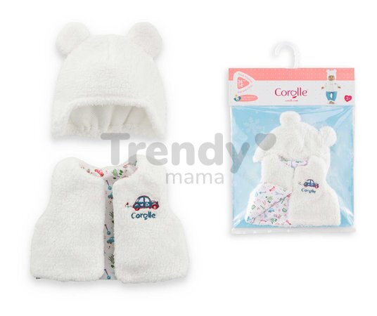 Vesta a čiapka pre bábiku Winter Set A Weekend in Paris Mon Grand Poupon Corolle pre 36 cm bábiku od 24 mes